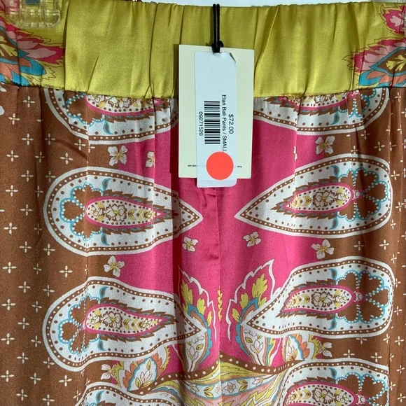 NEW Elan Bali Wide Leg Silky Pants - Picture 3 of 9